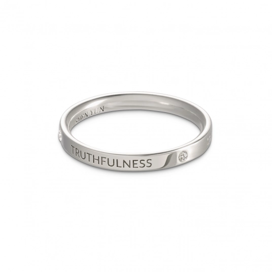 Zhen Shan Ren Timeless Bliss Ring 18kt White Gold, 2.5mm wide