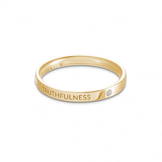 Zhen Shan Ren Timeless Bliss Ring 14kt Yellow Gold, 2.5mm wide