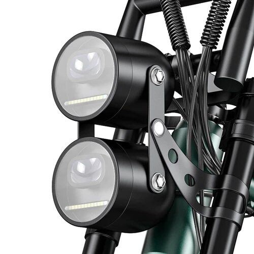 Green ENGWE M20 26Ah eBike Dual Headlights
