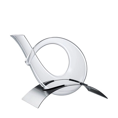 Eisch Twister Decanter with Stainless Steel Base