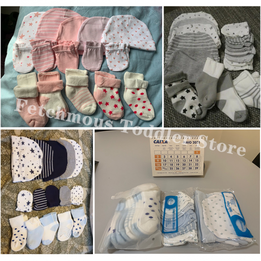 Newborn Hat+Gloves+Socks Set For Baby Boy&Girl
