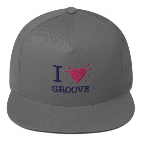 I Love Groove Flat Bill Cap