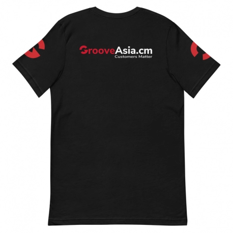 GrooveAsia.cm Short-Sleeve Unisex T-Shirt (Back Design)