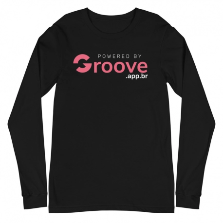Powered By Groove.app.br Unisex Long Sleeve Tee