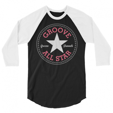 Groove All Star Unisex 3/4 Sleeve Raglan Shirt V2