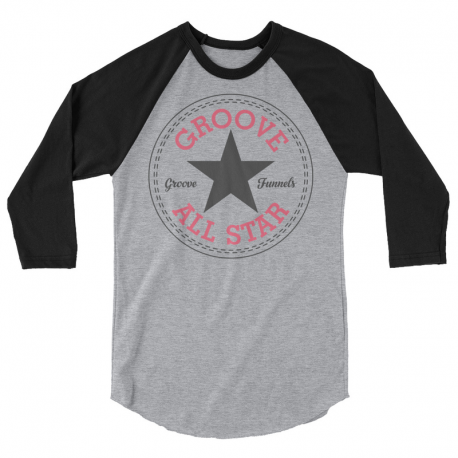Groove All Star Unisex 3/4 Sleeve Raglan Shirt