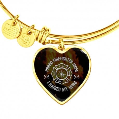 Limited Edition - Engraved Firefighter Mom Bangle