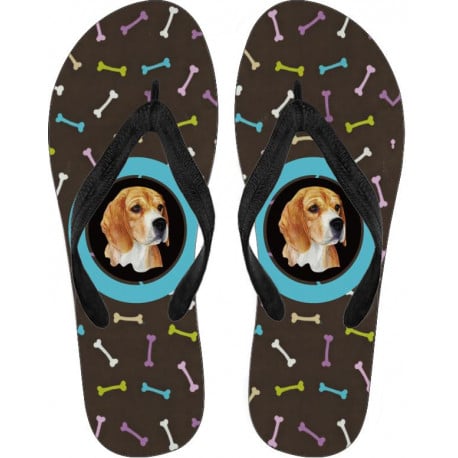 Beagle Cool Flip Flops
