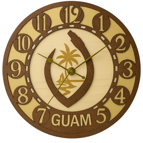 Guam Pride Wall Clock