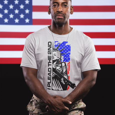 I Plead The 2nd - Second Amendment T-shirt featuring Lady Liberty