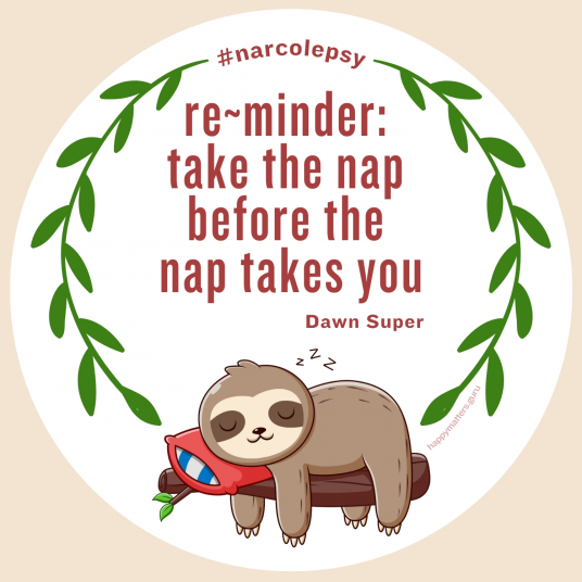 Narcolepsy take the nap before the nap takes you - re~minder magnet