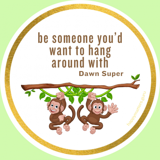 Social Skills be someone you'd want to hang around with - round re~minder magnet