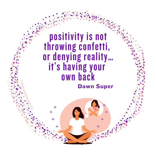 Depression positivity is not throwing confetti. have your own back - round re~minder magnet Emotional Regulation