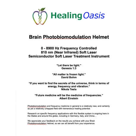 NIR Brain Frequency Helmet Operating Instructions
