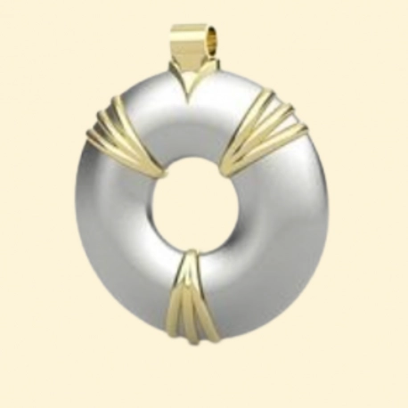 Aulterra Energy Pendant Silver & Gold