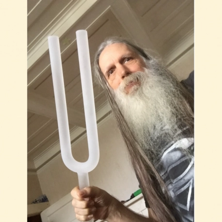 Frosted Quartz Tuning Fork 172 Hz