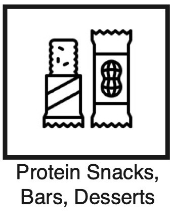 Protein Snacks, Bars, Desserts