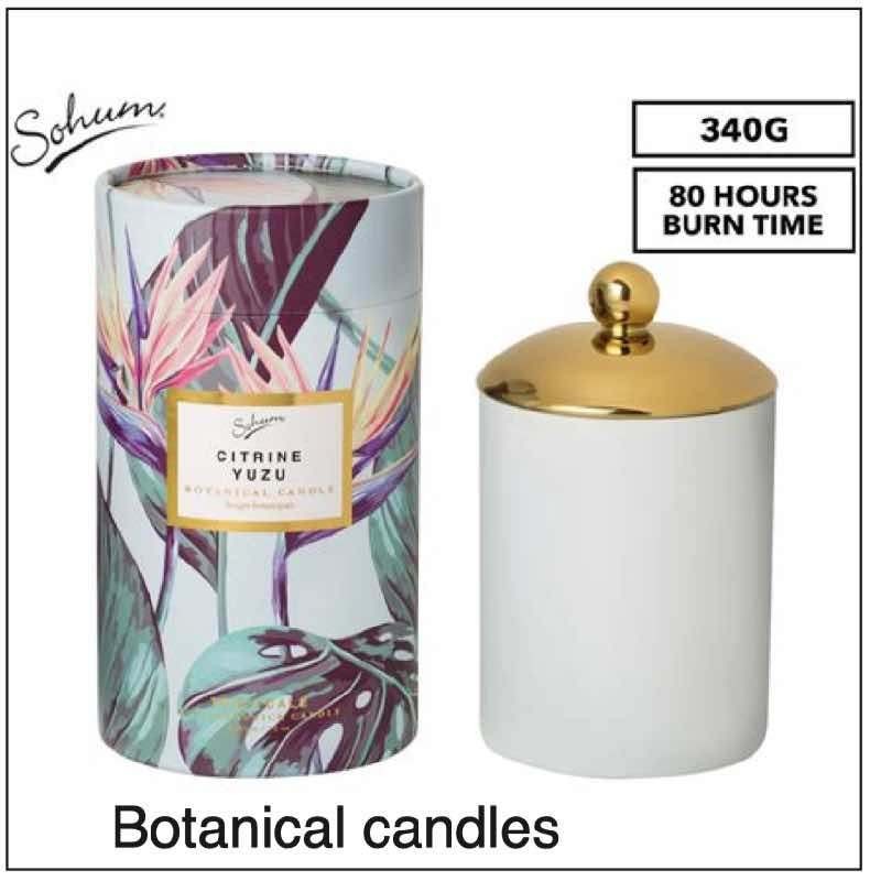 Botanical candles