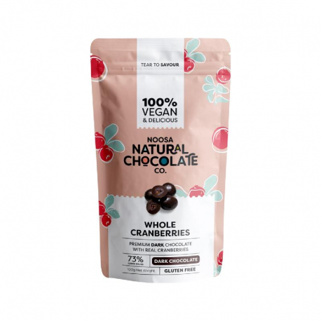 Dark Chocolate Whole Cranberries 100g