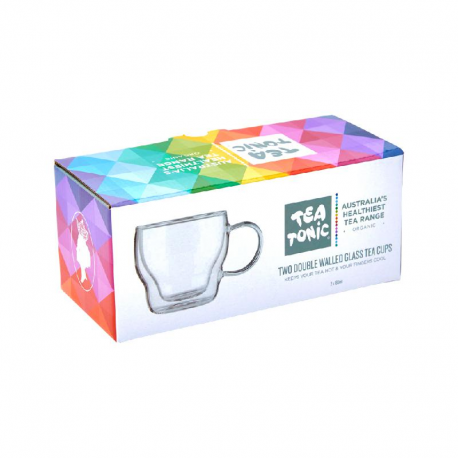 Tea for Two Thermal Glass Tea Cup x 2 Cups