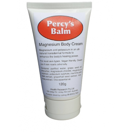 Percy's Balm magnesium body cream 120g