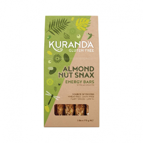 Gluten Free Energy Bars Almond Nut Snax 35g x 5 Pack