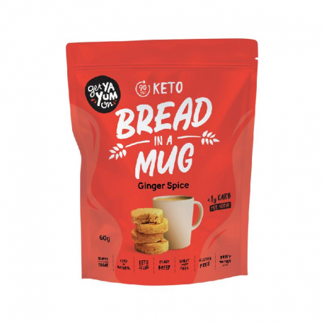 (90 sec Keto) Bread In A Mug Ginger Spice 60g