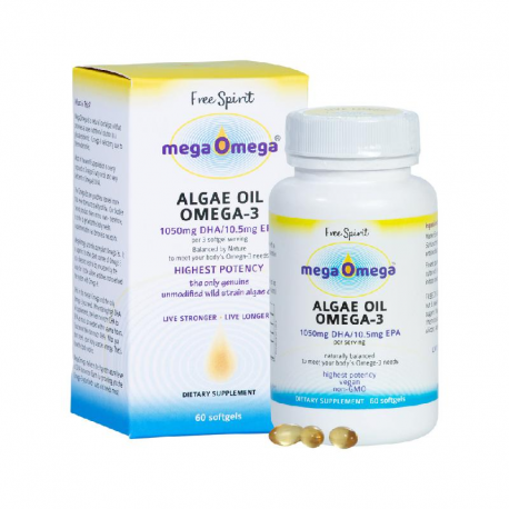 MegaOmega Algae Oil Omega-3 60 capsules