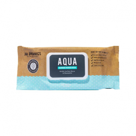 Aqua Pure Cleansing Wipes (99.9% Purified Water & Chamomile) x 80 Pack