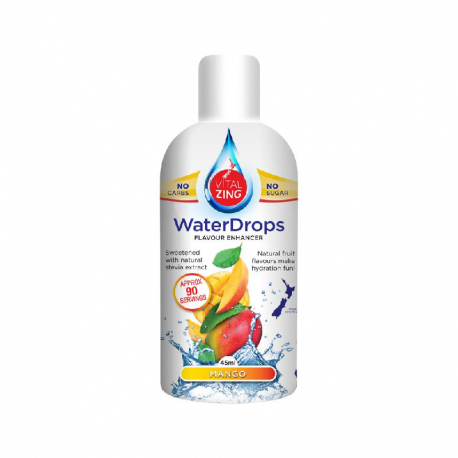 Zing Water Drops (Flavour Enhancer with Stevia) Mango 45ml