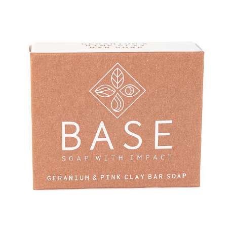 Soap Bar Geranium & Pink Clay (Boxed) 120g