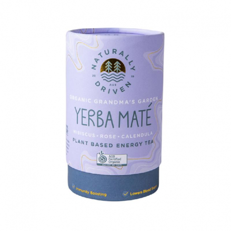 Organic Yerba Mate Tea Grandma's Garden (Hibiscus, Rose & Calendula)