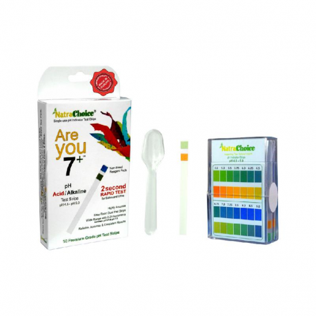 Are you 7+ 2 Sec Rapid Test pH Test Kit Acid/Alkaline Saliva & Urine 50 Prem Strips Pack