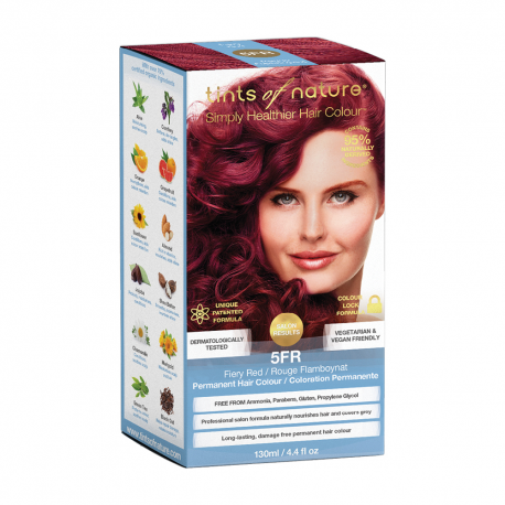 Permanent Hair Colour Fiery Red 5FR