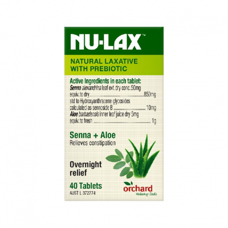 Natural Laxative Senna + Aloe 40 tablets