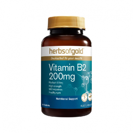 Vitamin B2 200mg 60 tablets