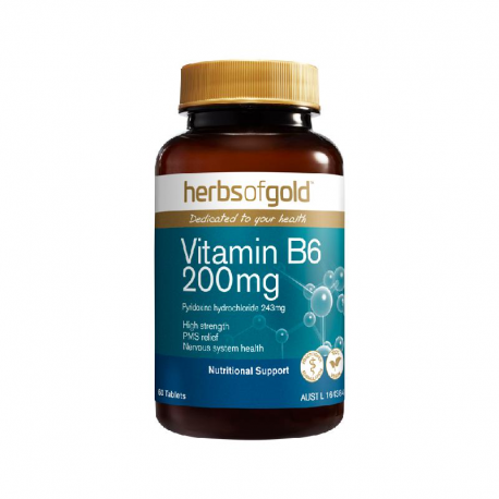 Vitamin B6 200mg 60 tablets