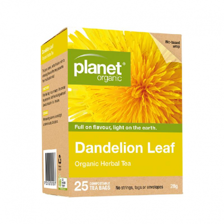 Organic Dandelion Leaf Herbal Tea x 25 Tea Bags