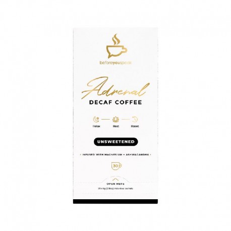 Adrenal Decaf Coffee Unsweetened 5g x 30 Pack