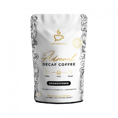 Adrenal Decaf Coffee Unsweetened 5g x 7 Pack