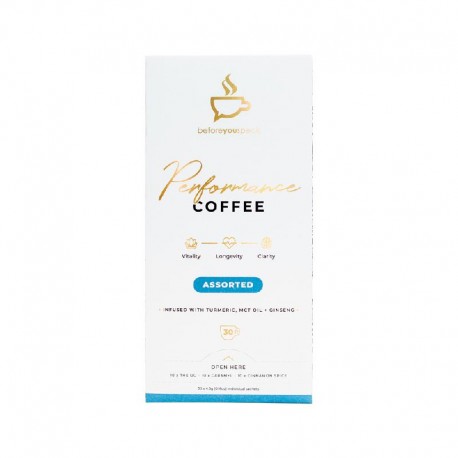 Performance Coffee Assorted 4.5g x 30 Pack (contains: 10 x Og, Caramel & Cinnamon Spice)