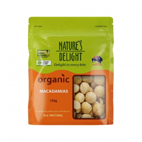 Organic Macadamias 150g