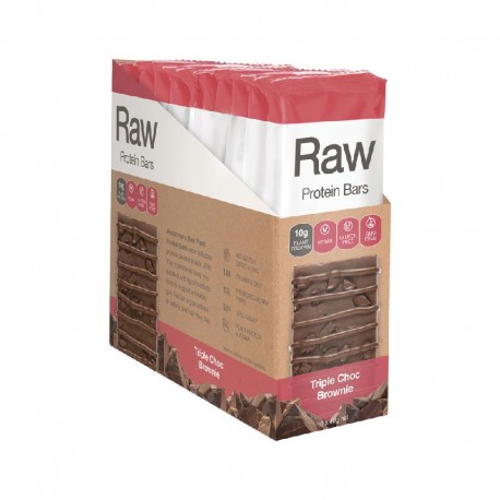 Raw Protein Bar Triple Choc Brownie 40g x 10 Display