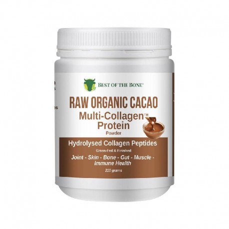Multi-collagen Protein Powder Raw Organic Cacao 210g