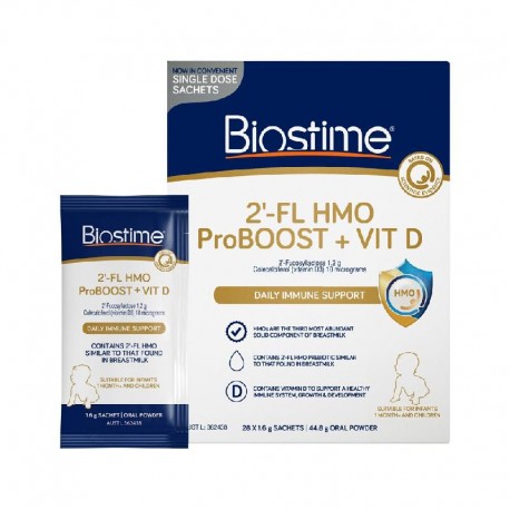 2-fl Hmo Proboost + Vit D Oral Powder Sachets 1.6g x 28 Pack