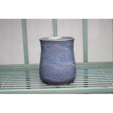 speckled blue container