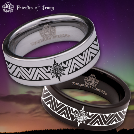 Mayan Custom Personalize Laser Engrave Tungsten Wedding Band Ring