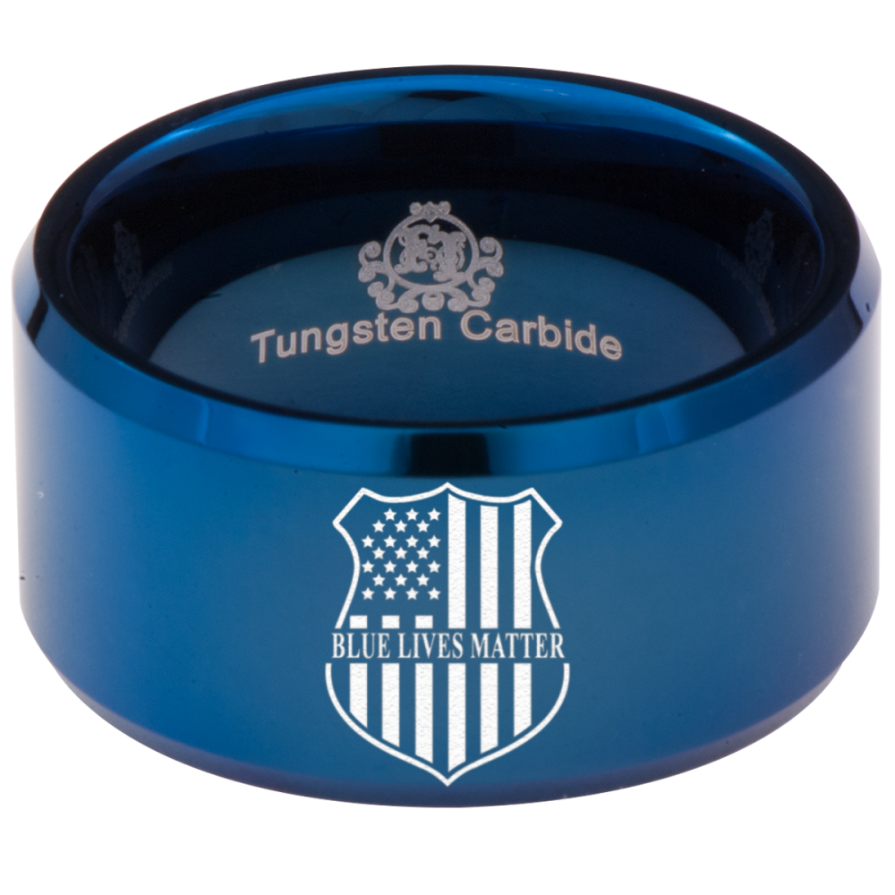 Blue lives matter shop ring