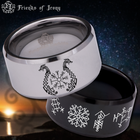 Nordo Celtic Knot 12mm Custom Personalize Laser Engrave Tungsten Wedding Band Ring