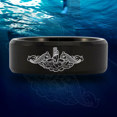 Submariner Custom Personalize Laser Engrave Tungsten Wedding Band Ring